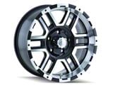 ION Wheels 179 Satin Black Machined 6-Lug Wheel; 17x8; 10mm Offset (07-14 Tahoe)