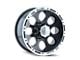 ION Wheels 174 Gloss Black Machined 8-Lug Wheel; 17x9; 0mm Offset (11-16 F-350 Super Duty SRW)