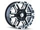 ION Wheels 179 Satin Black Machined 6-Lug Wheel; 17x8; 10mm Offset (14-18 Silverado 1500)