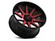 ION Wheels TYPE 143 Gloss Black with Red Machined 6-Lug Wheel; 20x9; 18mm Offset (14-18 Silverado 1500)