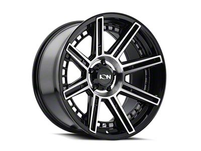 ION Wheels TYPE 149 Black Machined 8-Lug Wheel; 20x9; -12mm Offset (15-19 Silverado 2500 HD)