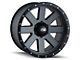 ION Wheels TYPE 134 Matte Gunmetal Beadlock 6-Lug Wheel; 17x8.5; 6mm Offset (99-06 Silverado 1500)