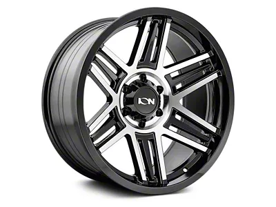 ION Wheels TYPE 147 Black Machined 8-Lug Wheel; 17x9; 0mm Offset (99-07 F-250 Super Duty)