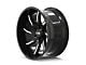 ION Wheels TYPE 151 Gloss Black Milled 8-Lug Wheel; 20x9; 0mm Offset (07-10 Sierra 2500 HD)