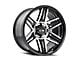 ION Wheels TYPE 147 Black Machined 8-Lug Wheel; 20x10; -19mm Offset (07-10 Silverado 3500 HD SRW)