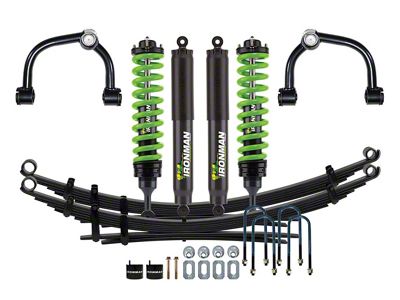 Ironman 4x4 3-Inch Foam Cell Pro Heavy Load Suspension Lift Kit with Green Coil Springs and Shocks; Stage 2 (21-25 F-150, Excluding Raptor)