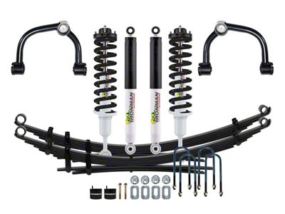 Ironman 4x4 3-Inch Nitro Gas Heavy Load Suspension Lift Kit with Black Coil Springs and Shocks; Stage 2 (21-25 F-150, Excluding Raptor)