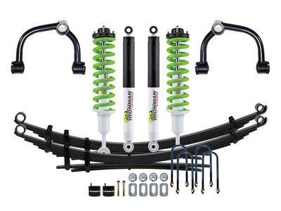 Ironman 4x4 3-Inch Nitro Gas Heavy Load Suspension Lift Kit with Green Coil Springs and Shocks; Stage 2 (21-25 F-150, Excluding Raptor)