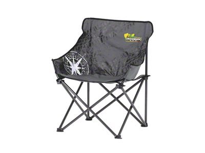 Ironman 4x4 Mid-Size Low-Back Camp Chair; Black/Grey