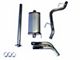 JBA Dual Exhaust System with Black Tips; Same Side Exit (15-20 2.7L EcoBoost F-150)