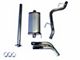 JBA Dual Exhaust System with Black Tips; Same Side Exit (15-20 3.5L EcoBoost F-150, Excluding Raptor & 19-20 Limited)