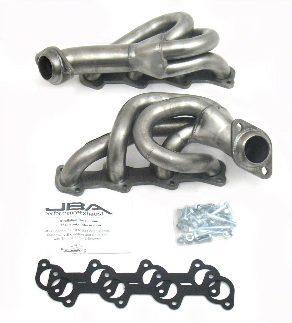 JBA F-150 1-1/2-Inch Shorty Headers; Silver Ceramic 1679S-3 (99-03 F ...