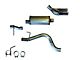 JBA 2.50-Inch Single Exhaust System with Polished Tips; Side Exit (19-23 Ranger)