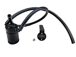 J&L 3.0 Oil Separator; Black Anodized; Driver Side (07-14 6.0L Sierra 2500 HD)