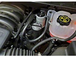 J&L 3.0 Oil Separator; Clear/Satin Anodized; Driver Side (21-25 V8 Tahoe)