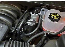 J&L 3.0 Oil Separator; Clear/Satin Anodized; Driver Side (21-25 V8 Yukon)