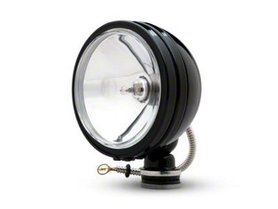 KC HiLiTES 6-Inch Black Daylighter Round Halogen Light; Spot Beam (Universal; Some Adaptation May Be Required)