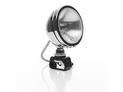 KC HiLiTES 6-Inch Black Daylighter Round Halogen Light; Spot Beam (Universal; Some Adaptation May Be Required)