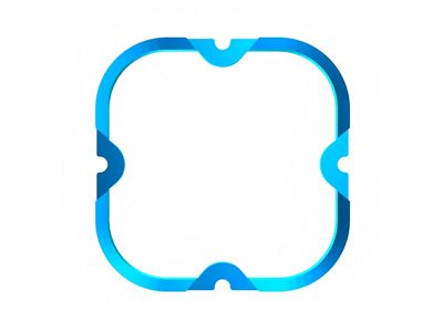 KC HiLiTES FLEX ERA 4 1-Bezel Light Ring; ED Coated Blue