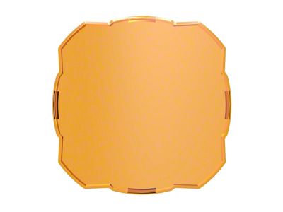 KC HiLiTES FLEX ERA 4 Light Shield / Hard Cover; Amber