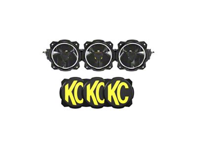 KC HiLiTES 20-Inch Gravity Titan LED Light Bar; 3-Light (Universal; Some Adaptation May Be Required)