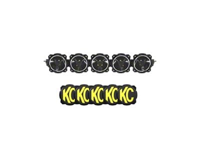KC HiLiTES 32-Inch Gravity Titan LED Light Bar; 5-Light (Universal; Some Adaptation May Be Required)