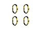 KC HiLiTES 10-Inch FLEX ERA LED Light Bar Bezel Kit; Gold