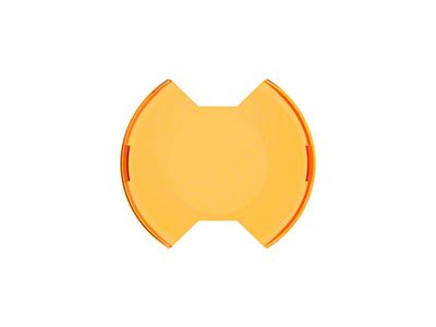 KC HiLiTES 6-Inch SlimLite LED Light Shield; Amber