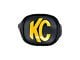 KC HiLiTES 3-Inch G34/C-Series C3/LZR LED Cube Light Vinyl Covers; Black with Yellow KC Logo