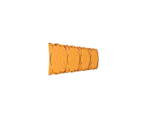 KC HiLiTES 10-Inch FLEX ERA Light Cover; Amber