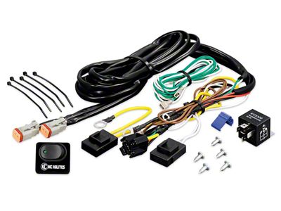 KC HiLiTES Wiring Harness with 40 AMP Relay and LED Rocker Switch