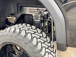 Kelderman Rear Fender Flare Caps; Textured Black (20-25 Sierra 3500 HD SRW)