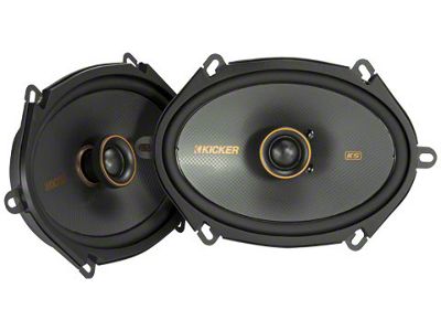 Kicker KS-Series 6x8-Inch Coaxial Speakers (Universal; Some Adaptation May Be Required)