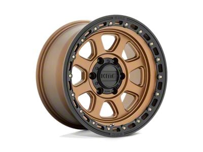 KMC Chase Matte Bronze with Black Lip 8-Lug Wheel; 20x9; 0mm Offset (01-06 Sierra 2500 HD)