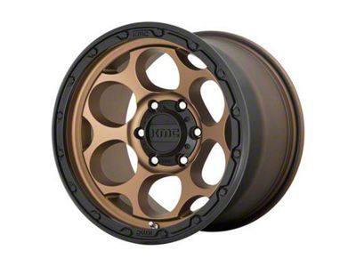 KMC Dirty Harry Matte Bronze with Black Lip 8-Lug Wheel; 17x8.5; 0mm Offset (01-06 Sierra 2500 HD)