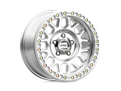 KMC Grenade Desert Beadlock Machined 8-Lug Wheel; 17x8.5; 0mm Offset (01-06 Sierra 2500 HD)