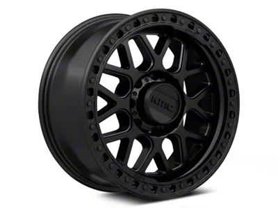 KMC GRS Satin Black 8-Lug Wheel; 20x9; 0mm Offset (01-06 Sierra 2500 HD)