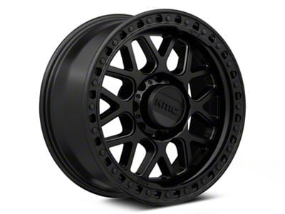 KMC GRS Satin Black 8-Lug Wheel; 20x9; 18mm Offset (01-06 Sierra 2500 HD)