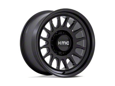 KMC Impact Satin Black 8-Lug Wheel; 18x9; -12mm Offset (01-06 Sierra 2500 HD)