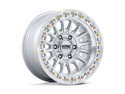 KMC IMS Gloss Silver with Machined Face 8-Lug Wheel; 18x9; 0mm Offset (01-06 Sierra 2500 HD)