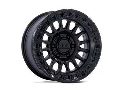 KMC IMS Matte Black with Gloss Black Lip 8-Lug Wheel; 20x9; 0mm Offset (01-06 Sierra 2500 HD)