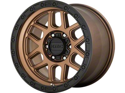 KMC Mesa Matte Bronze with Black Lip 8-Lug Wheel; 17x9; 18mm Offset (01-06 Sierra 2500 HD)