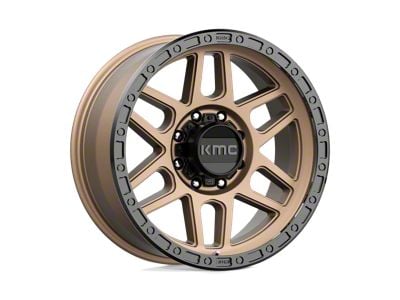 KMC Mesa Matte Bronze with Black Lip 8-Lug Wheel; 20x9; 0mm Offset (01-06 Sierra 2500 HD)