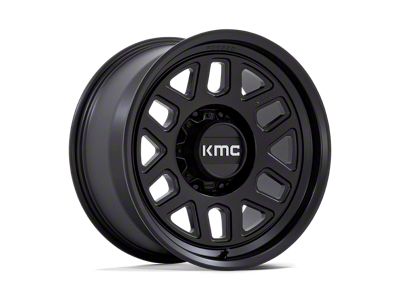 KMC Mesa Satin Black 8-Lug Wheel; 18x9; 0mm Offset (01-06 Sierra 2500 HD)