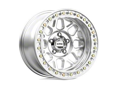 KMC Grenade Crawl Beadlock Machined 8-Lug Wheel; 17x8.5; 0mm Offset (01-06 Sierra 3500 HD SRW)