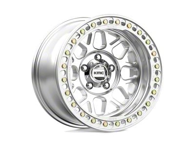 KMC Grenade Crawl Beadlock Machined 8-Lug Wheel; 17x9; -38mm Offset (01-06 Sierra 3500 HD SRW)