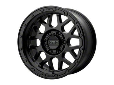 KMC Grenade Off-Road Matte Black 8-Lug Wheel; 17x8.5; 0mm Offset (01-06 Sierra 3500 HD SRW)