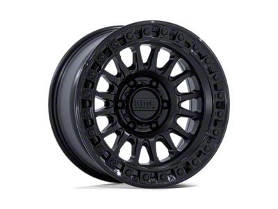 KMC IMS Matte Black with Gloss Black Lip 8-Lug Wheel; 20x9; 0mm Offset (01-06 Sierra 3500 HD SRW)