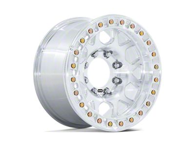 KMC Mesa Forged Slotted Beadlock Raw Machined 8-Lug Wheel; 17x9; -12mm Offset (01-06 Sierra 3500 HD SRW)