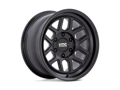 KMC Mesa Satin Black 8-Lug Wheel; 18x9; -12mm Offset (01-06 Sierra 3500 HD SRW)